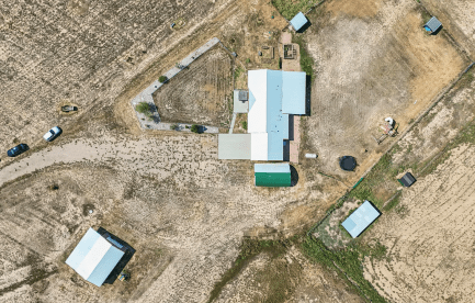 Aerial view of property
