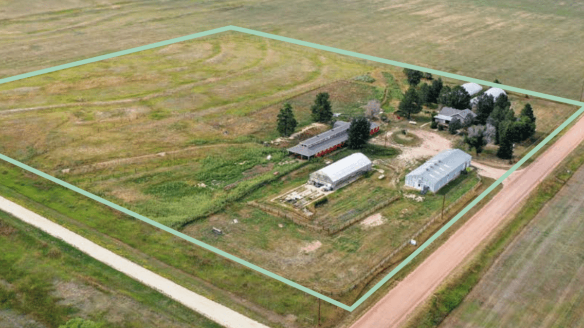Aerial view of property