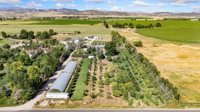 From east to west view of the property