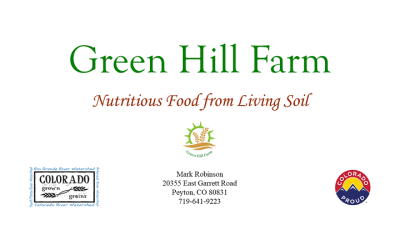 Green Hill Farm contact information.