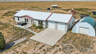 House and storage shed