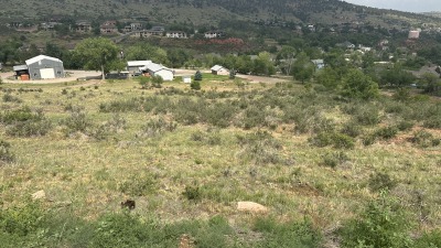 Grazing pasture above the out buildings