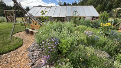 Herb garden and landscaping