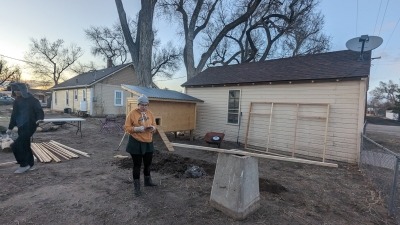 Wild Wiggins Homestead chicken run - before