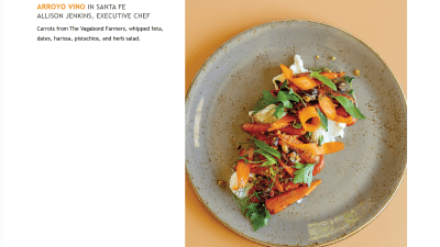 Edible New Mexico feature with our carrots and chef Allison Jenkins. https://www.ediblenm.com/dinner-palette/