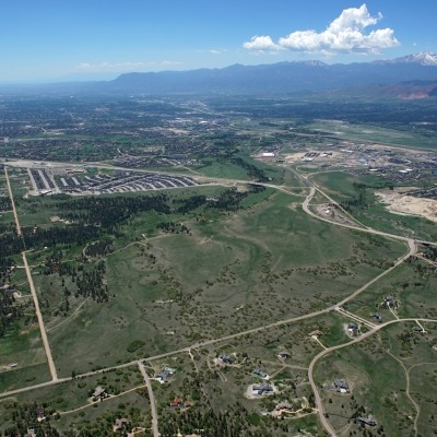 Aerial view of property