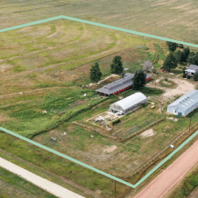 Aerial view of property